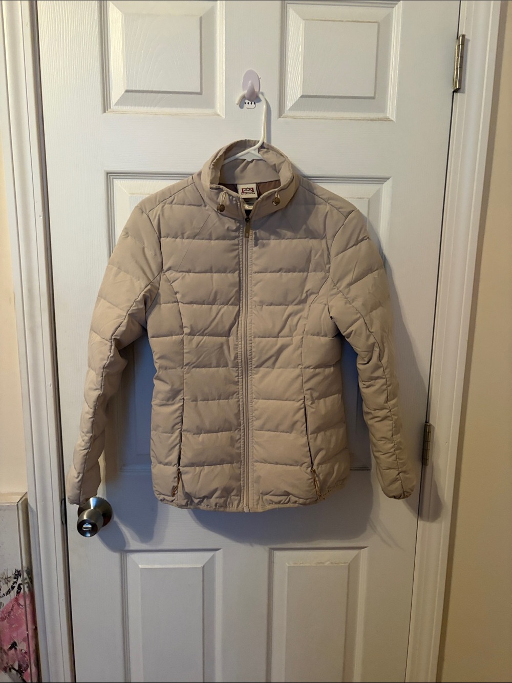 Avalanche Women's Beige Quilted Puffer Jacket